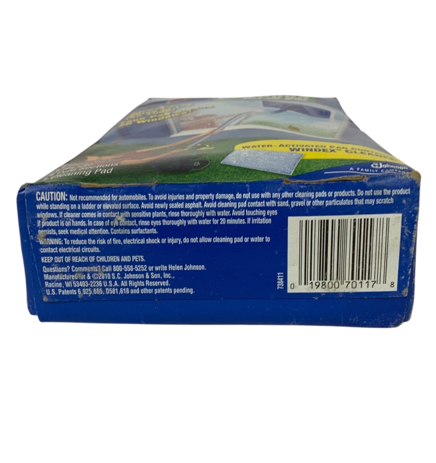 Windex Outdoor All-In-One Glass Cleaning Tool Kit With Handle Pads 2010 Open Box