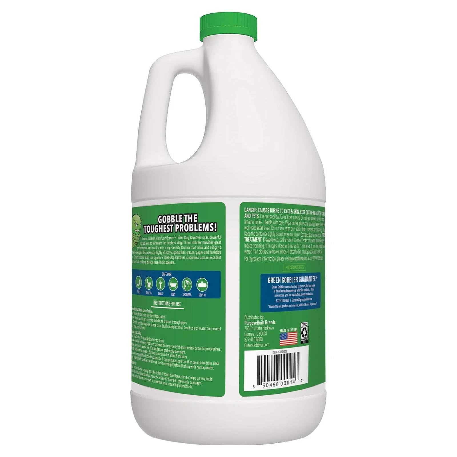 Green Gobbler Ultimate Main Drain Opener Drain cleaner Hair Clog 64 fl. oz.
