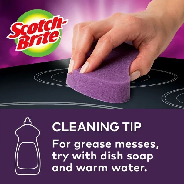 Scotch-Brite Glass Cooktop Pads, Great for Glass Stovetops 2 Pads