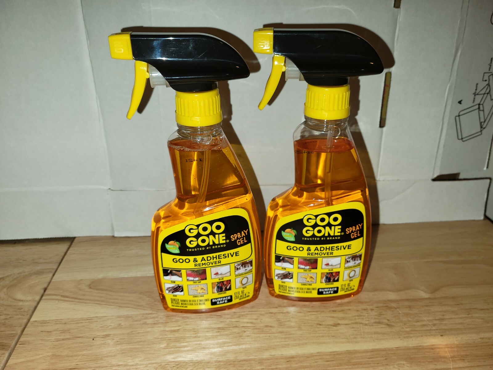 (Lot of 2)Goo Gone Adhesive Remover Original Spray Gel – 12 oz Each