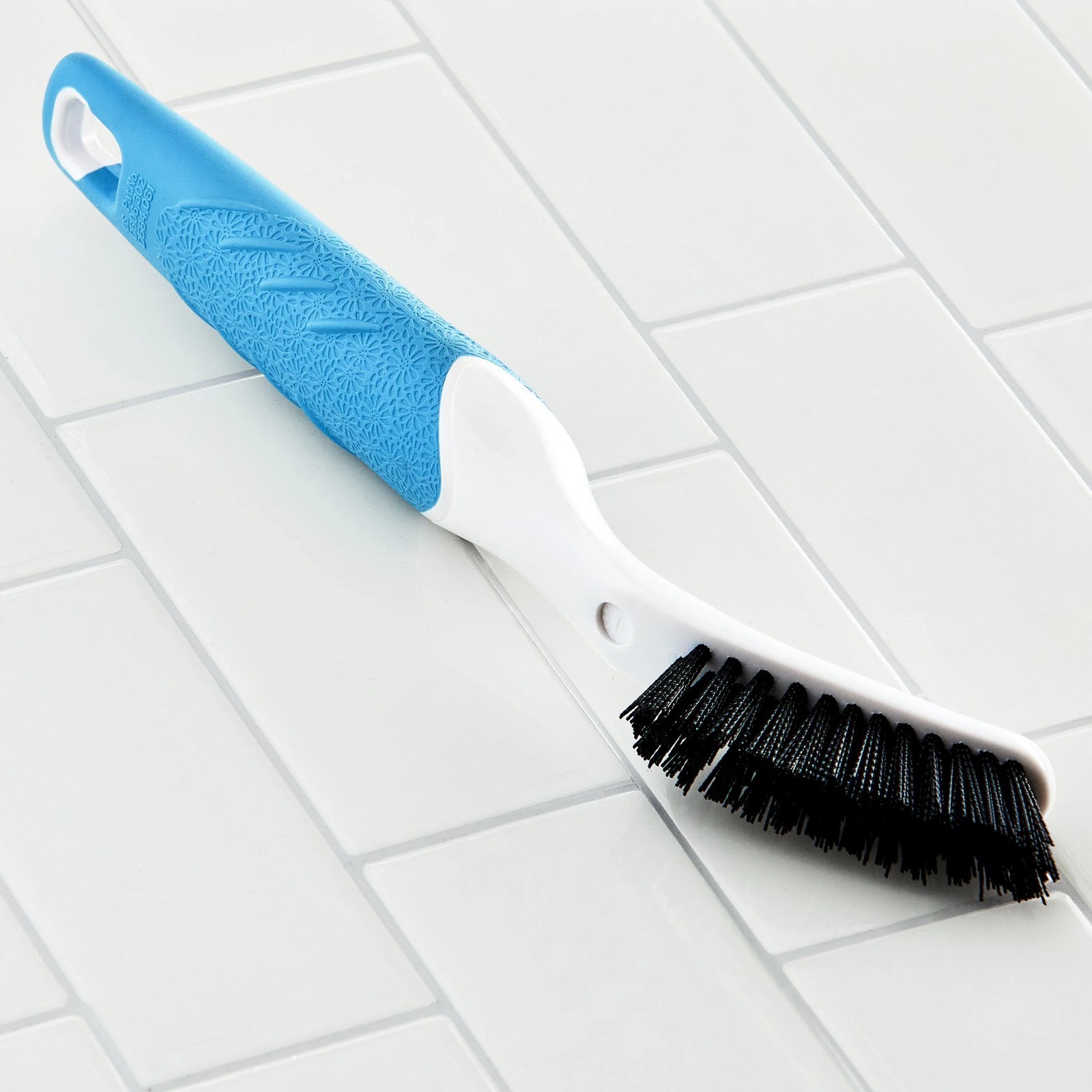 Great Value Tile & Grout Brush w/Nylon Bristles & Angled For Hard to Reach Areas