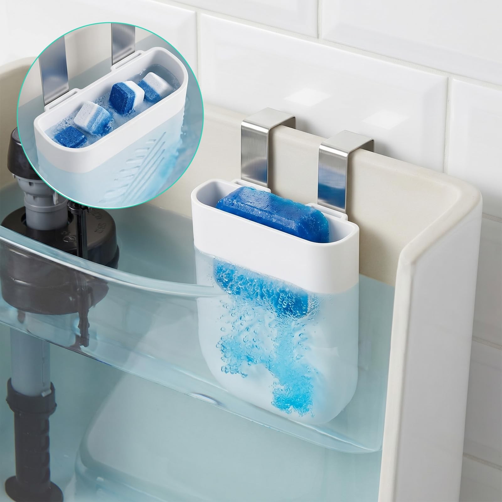 Toilet Tank Tablet Holder, Universal Toilet Tablets, Toilets Hanging Cleaner,…