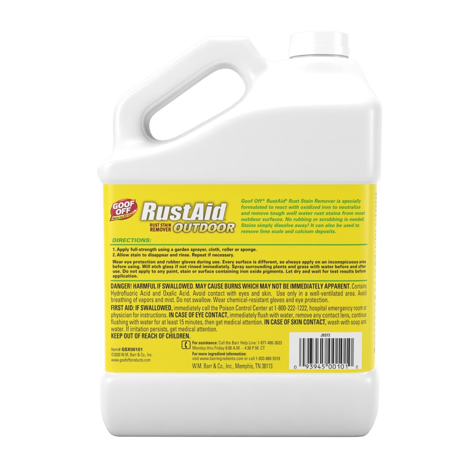 Goof Off GSX00101 Biodegradable Rust and Stain Remover 1 ga. (Pack of 4)