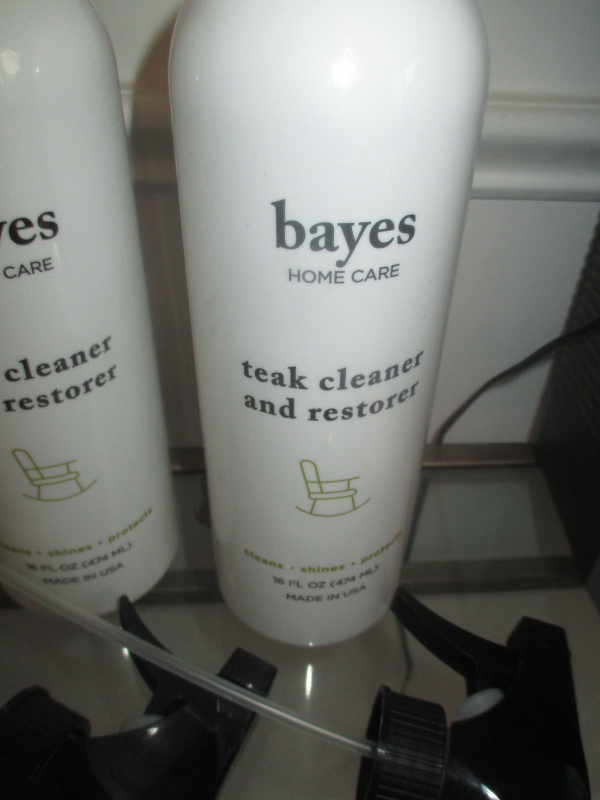 BAYES “NEW” lot of 2 Teak Cleaner and Restorer 16 fl oz