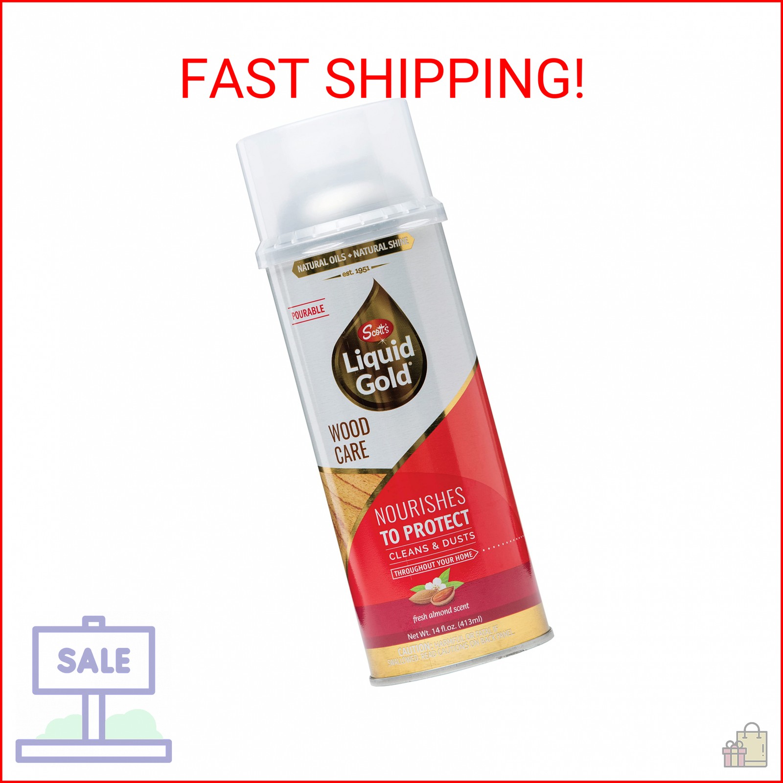 Scott’s Liquid Gold 14 oz. Wood Cleaner, 14oz, LiquidCan, Multicolor (P14)