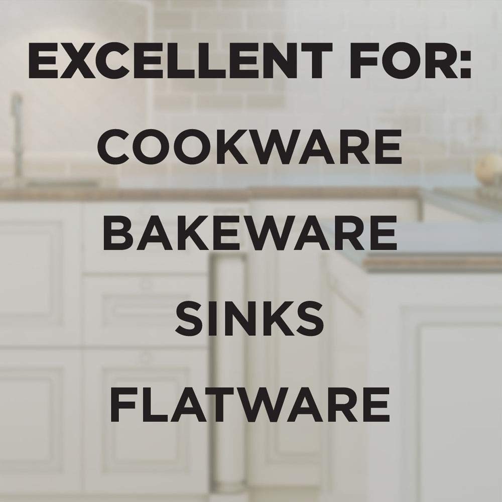Weiman Stainless Steel Sink and Cookware Cleaner 4 Ounce (Pack of 2)