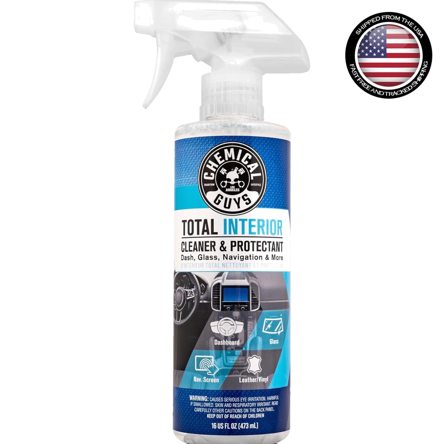 Total Interior Cleaner & Protectant – Fresh Scent, 16 oz for Effortless Cleaning