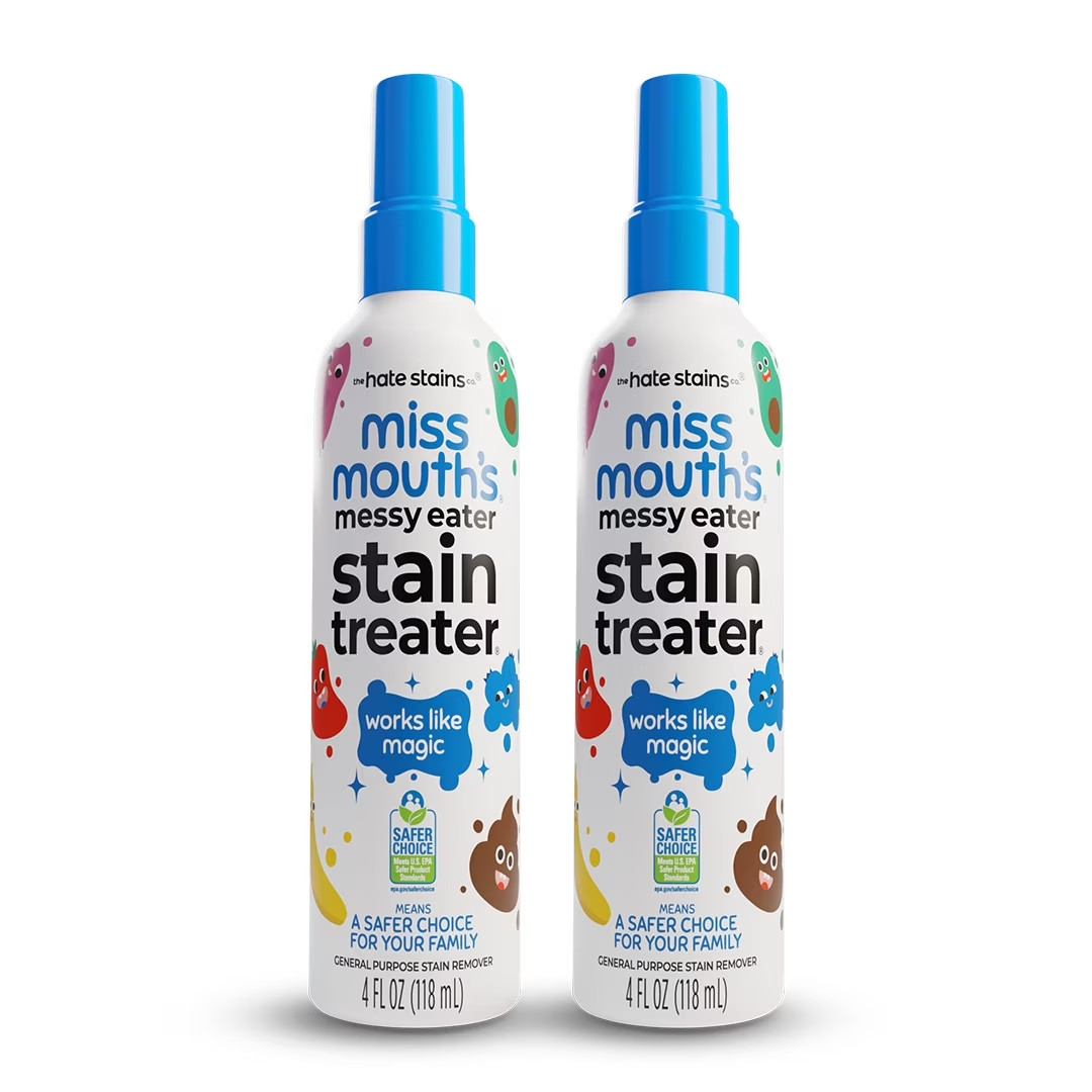 Miss Mouth’s Messy Eater Stain Treater Spray for Baby & Kids – 4 oz. 2 pk