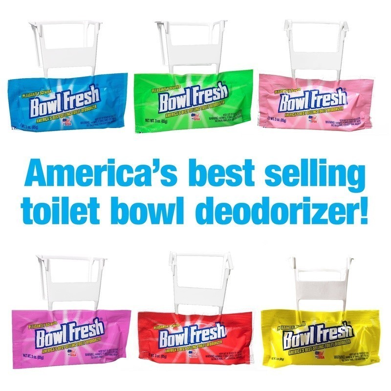Toilet Bowl Deodorizer Rim Hanger Pleasantly Scented Freshener 10 Pack