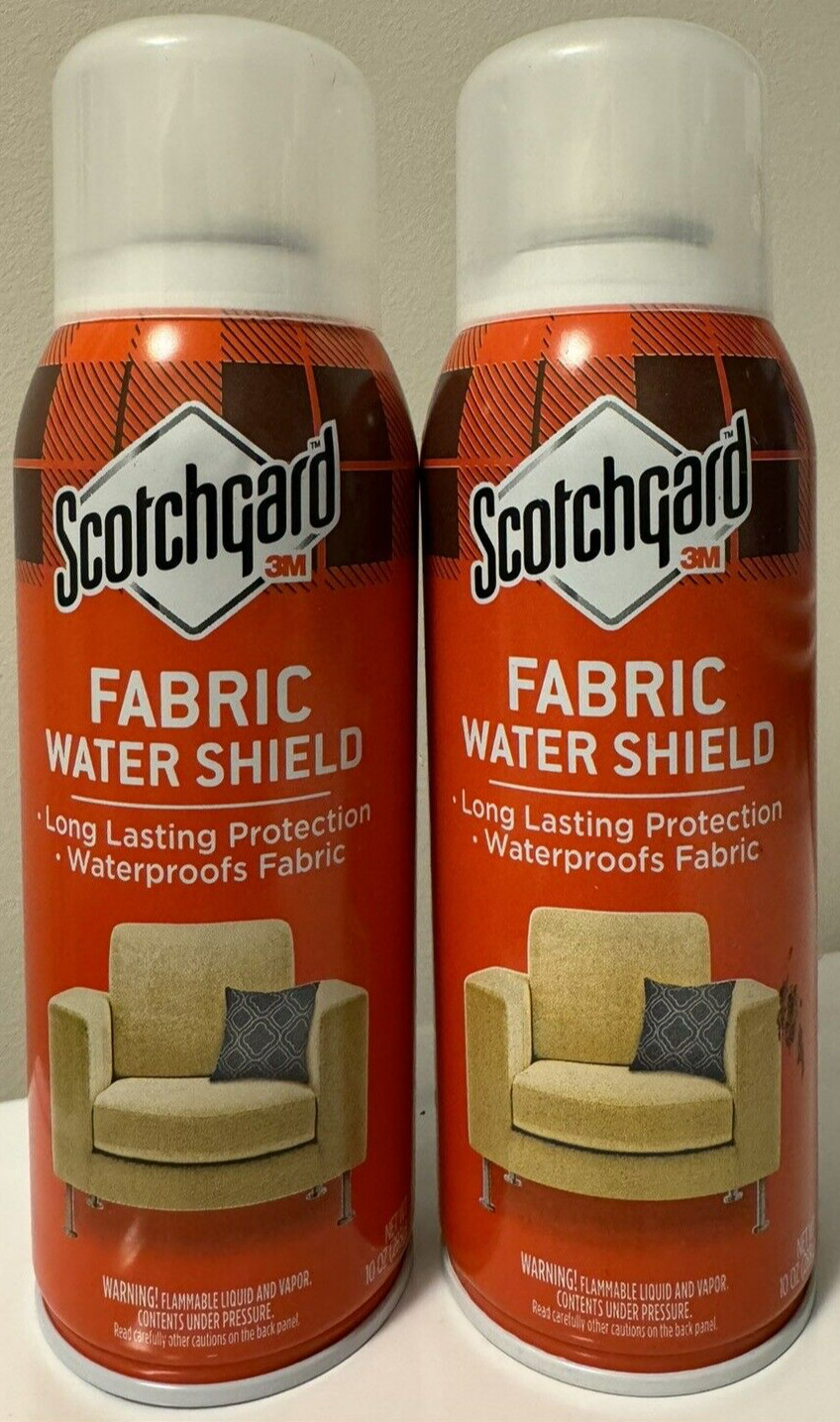 2 10-ounce cans ScotchGard Fabric Water Shield – Fabric Waterproofer – NEW