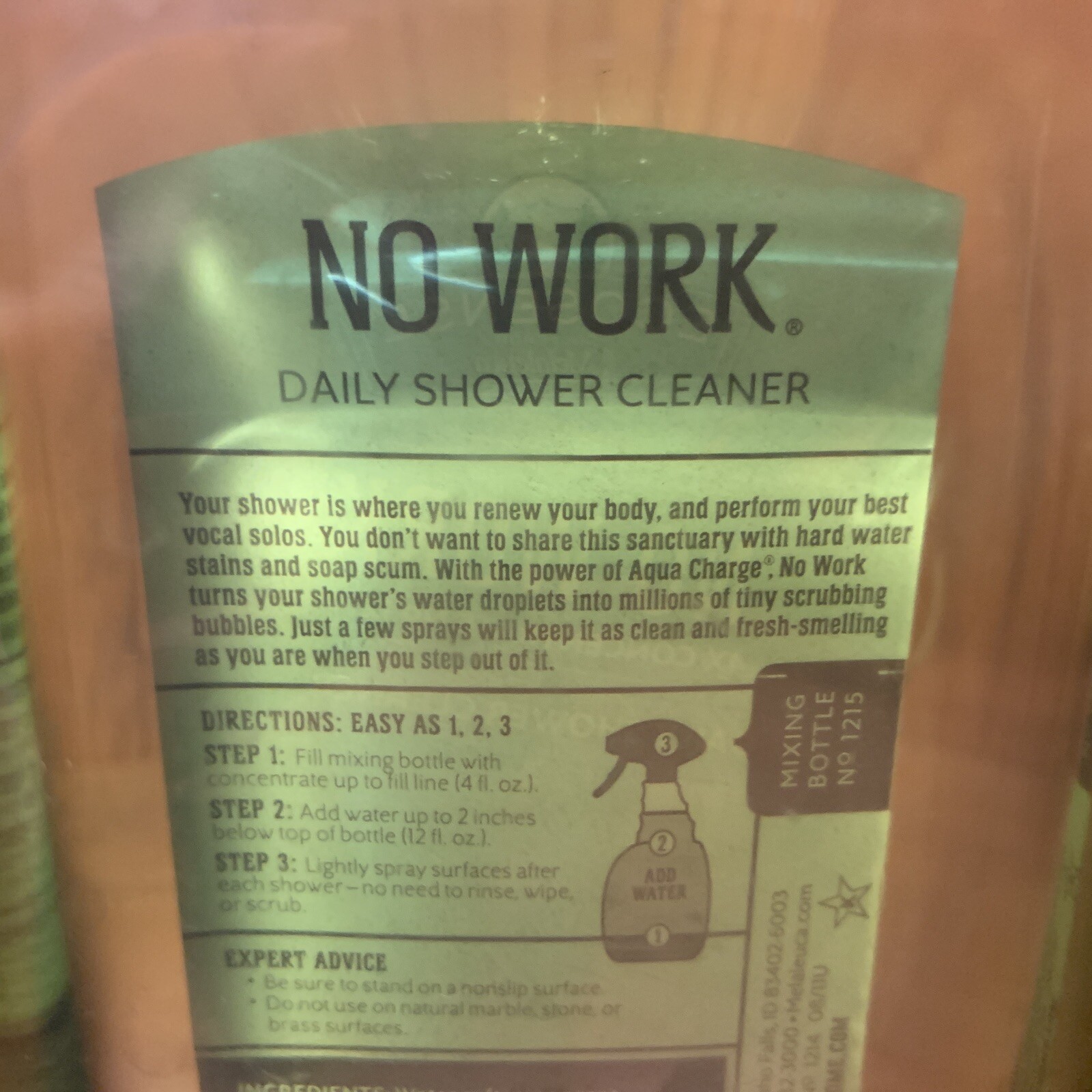 Melaleuca Ecosense NO WORK Shower Cleaner & CLEAR POWER Glass Cleaner 16 Oz Each