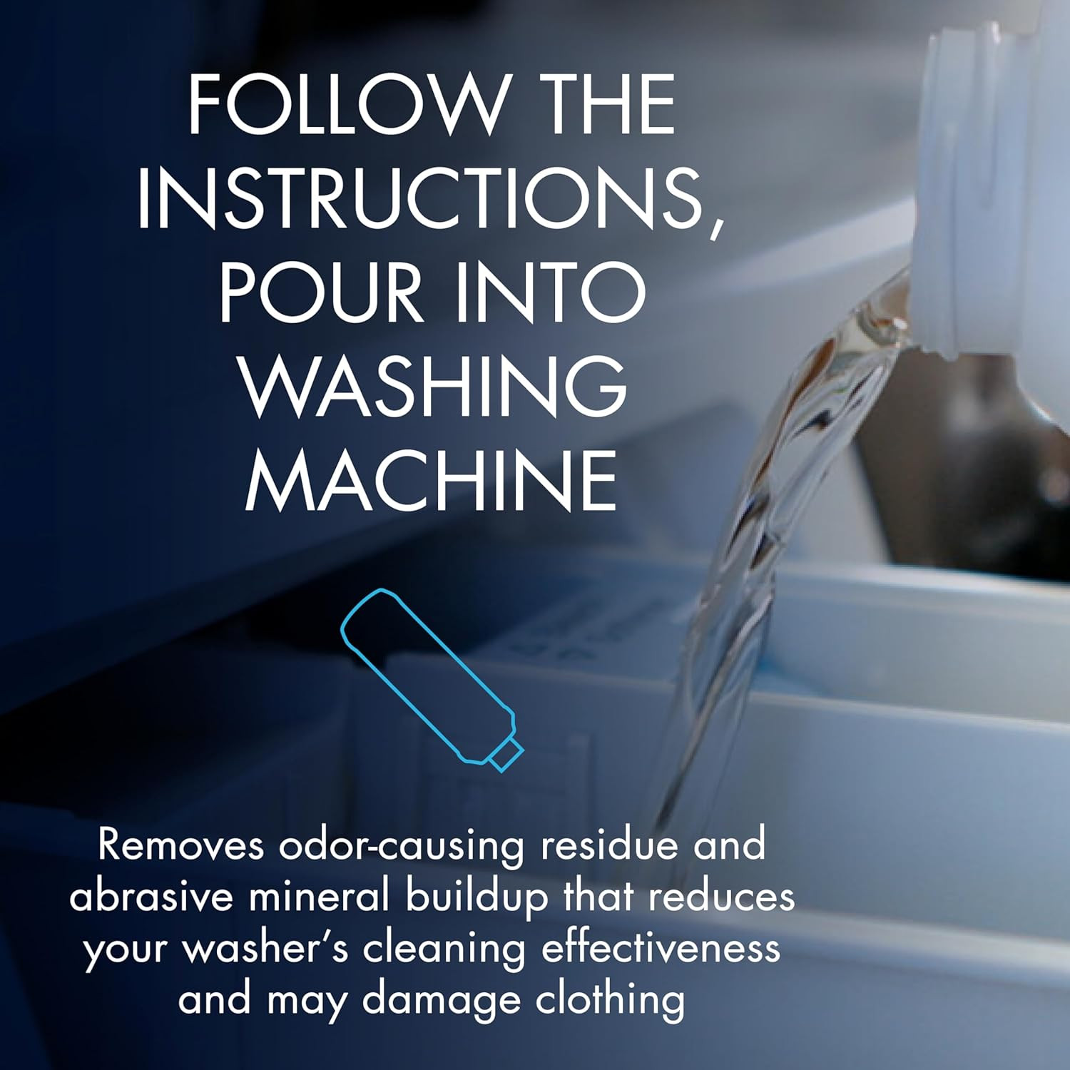 Glisten Washing Machine Cleaner, Helps Remove Odor, Buildup, and Limescale, Fres