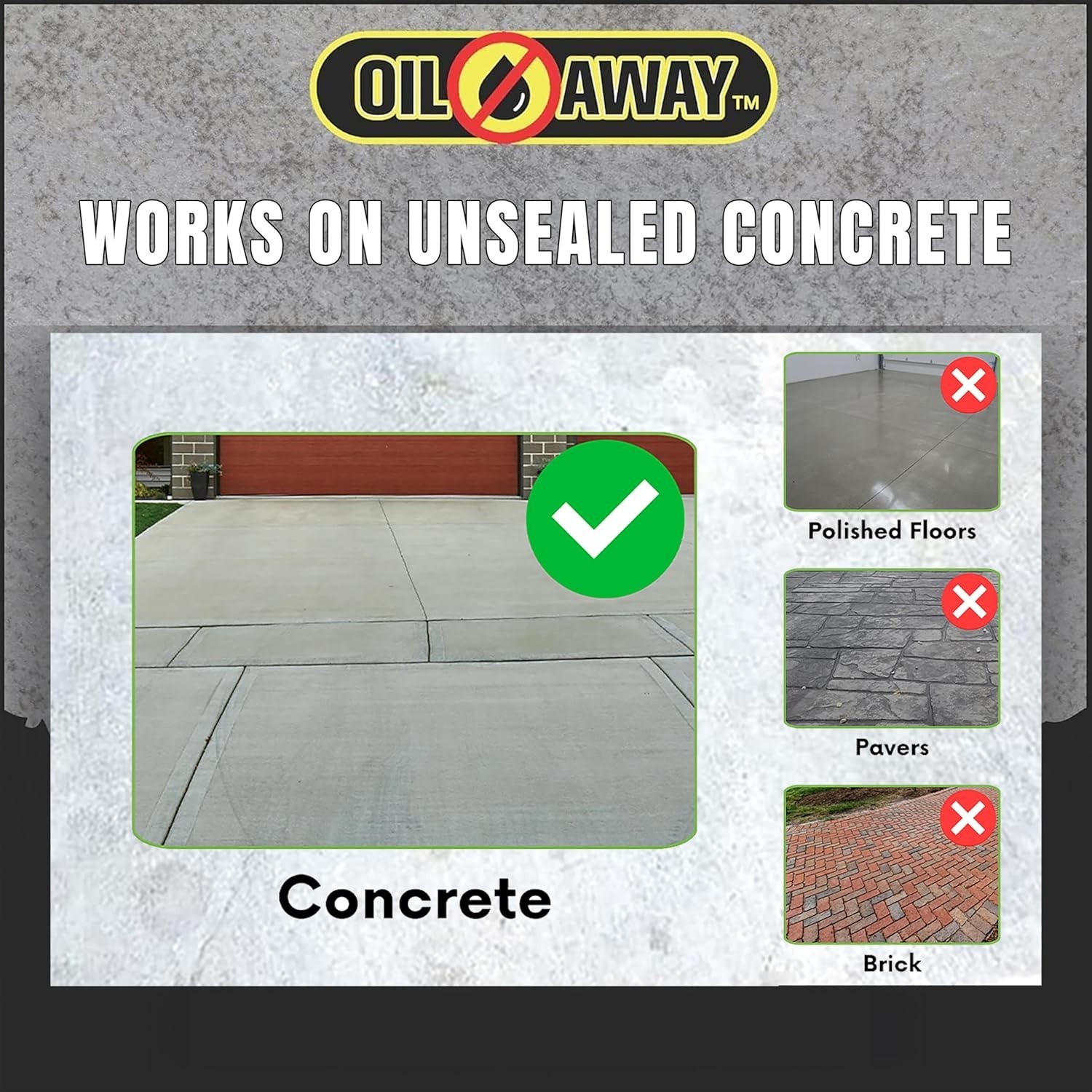 Oil Stain Fighter 10oz Driveway Size | for Embedded, Dry Oil Stains | No Rins…