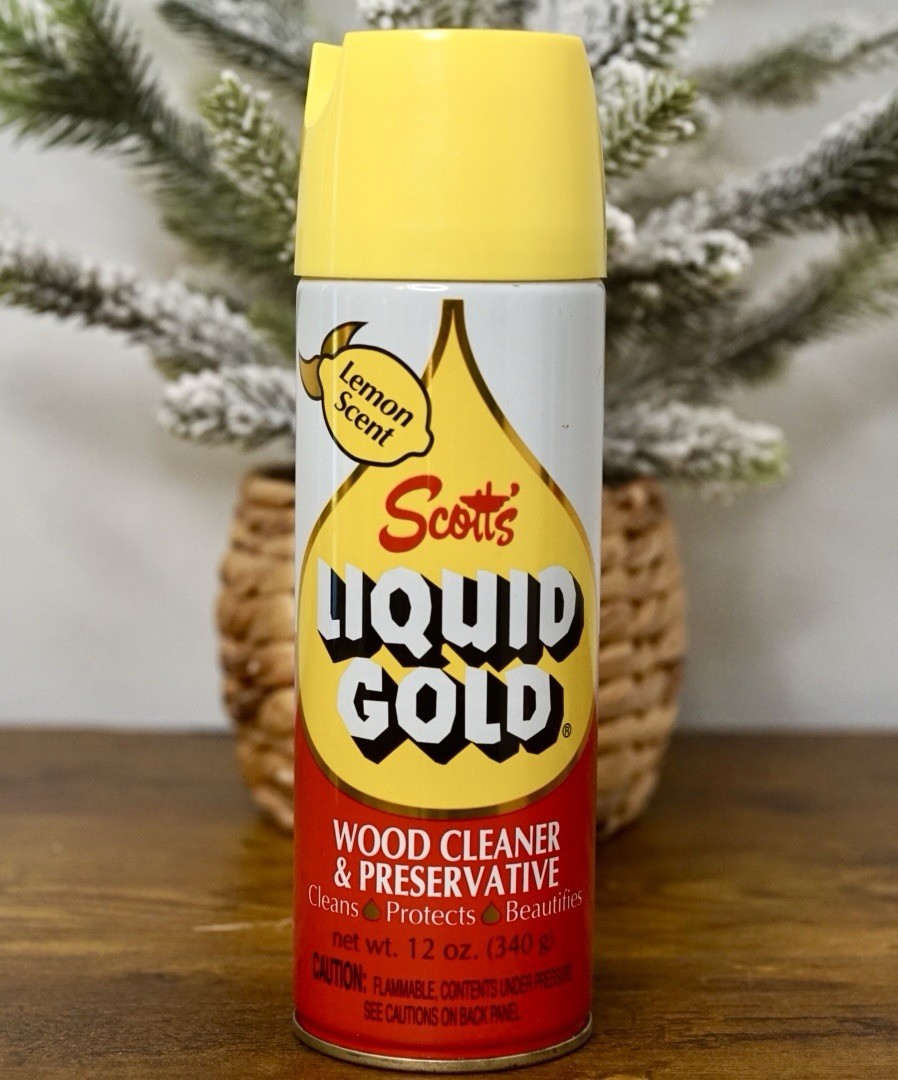 VTG Scott’s Liquid Gold 12 oz Lemon Scent Wood Cleaner Preservative 85%+ Full
