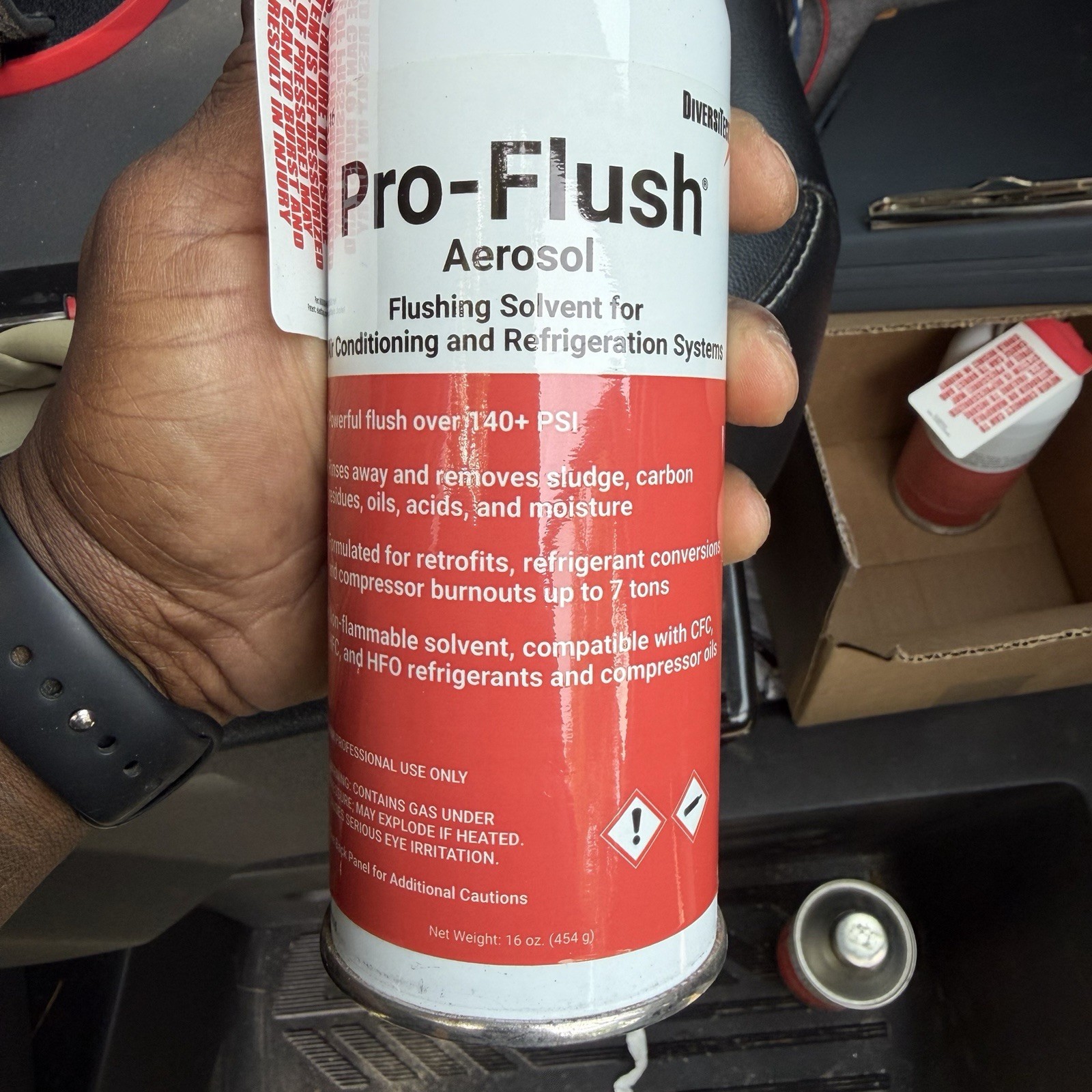 DiversiTech Pro-Flush Aerosol Solvent 16 oz Refrigeration Nonflammable