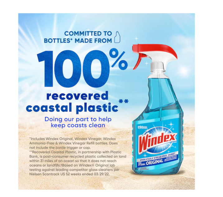 Windex Original Commercial Line 128 -fl oz Pour bottle Glass Cleaner