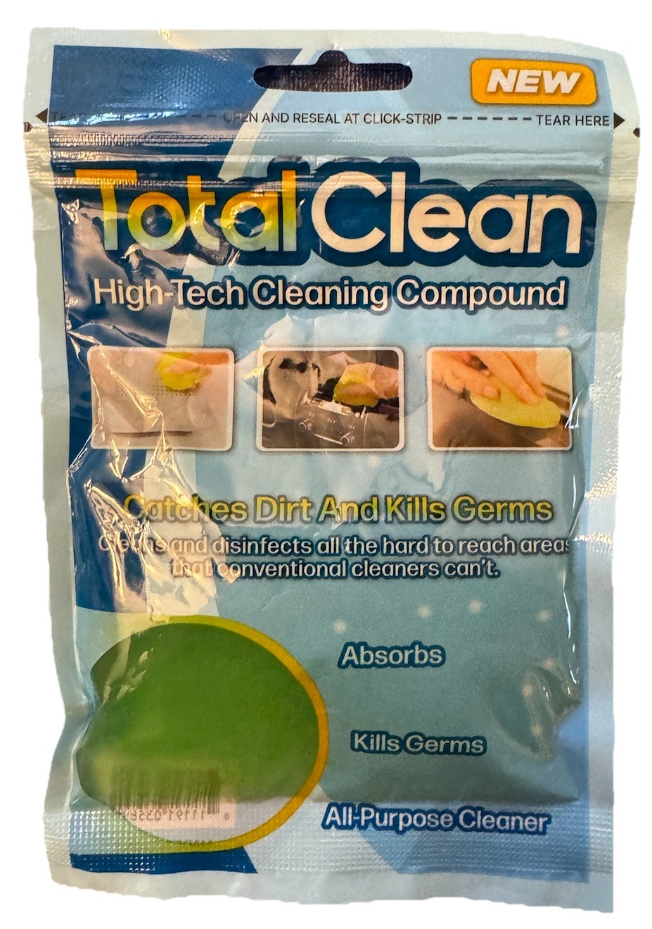 Total Clean High Tech Cleaning Compound Gel Reusable All Purpose Cleaner NEW