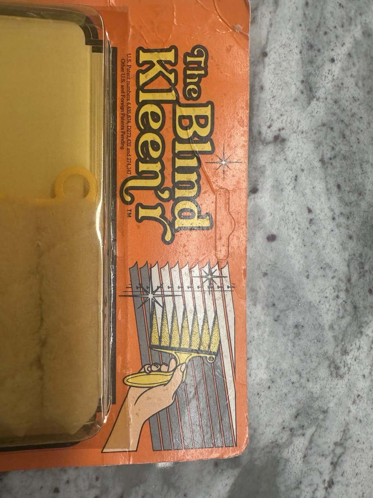 NOS Vintage 1983 Empire Brushes Inc The Blind Kleen’r Cleans Blinds Fast & Easy