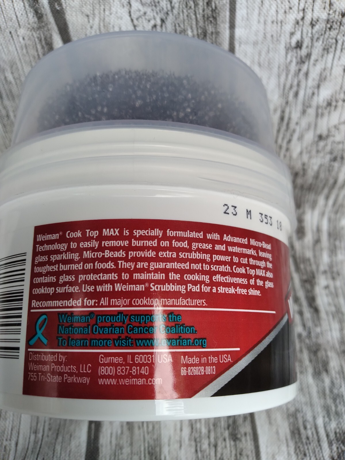 Weiman Glass Cook Top Max Heavy Duty Cleaner & Polish Shine Protect Range Top