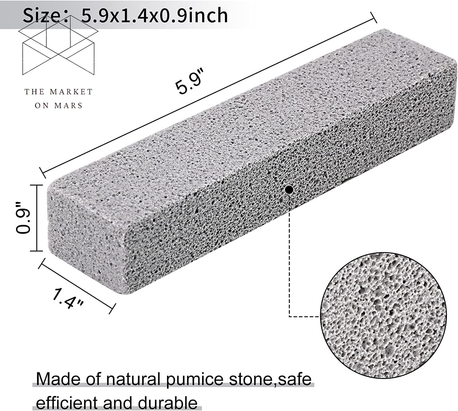 36 Pack Pumice Stones for Toilet Cleaning Bowl StickPumice Scouring Pad Pumice