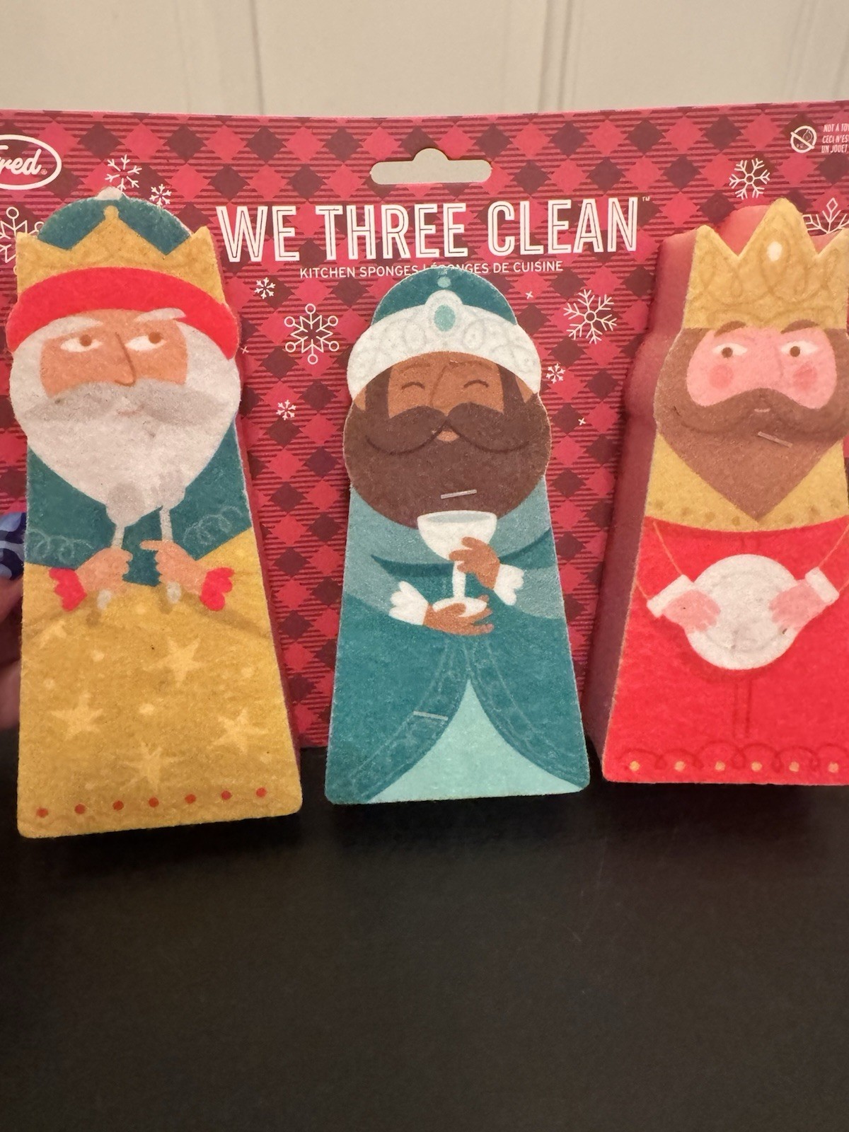 Genuine Fred Novelty Sponges We Three Clean Wise Men Christmas Holiday