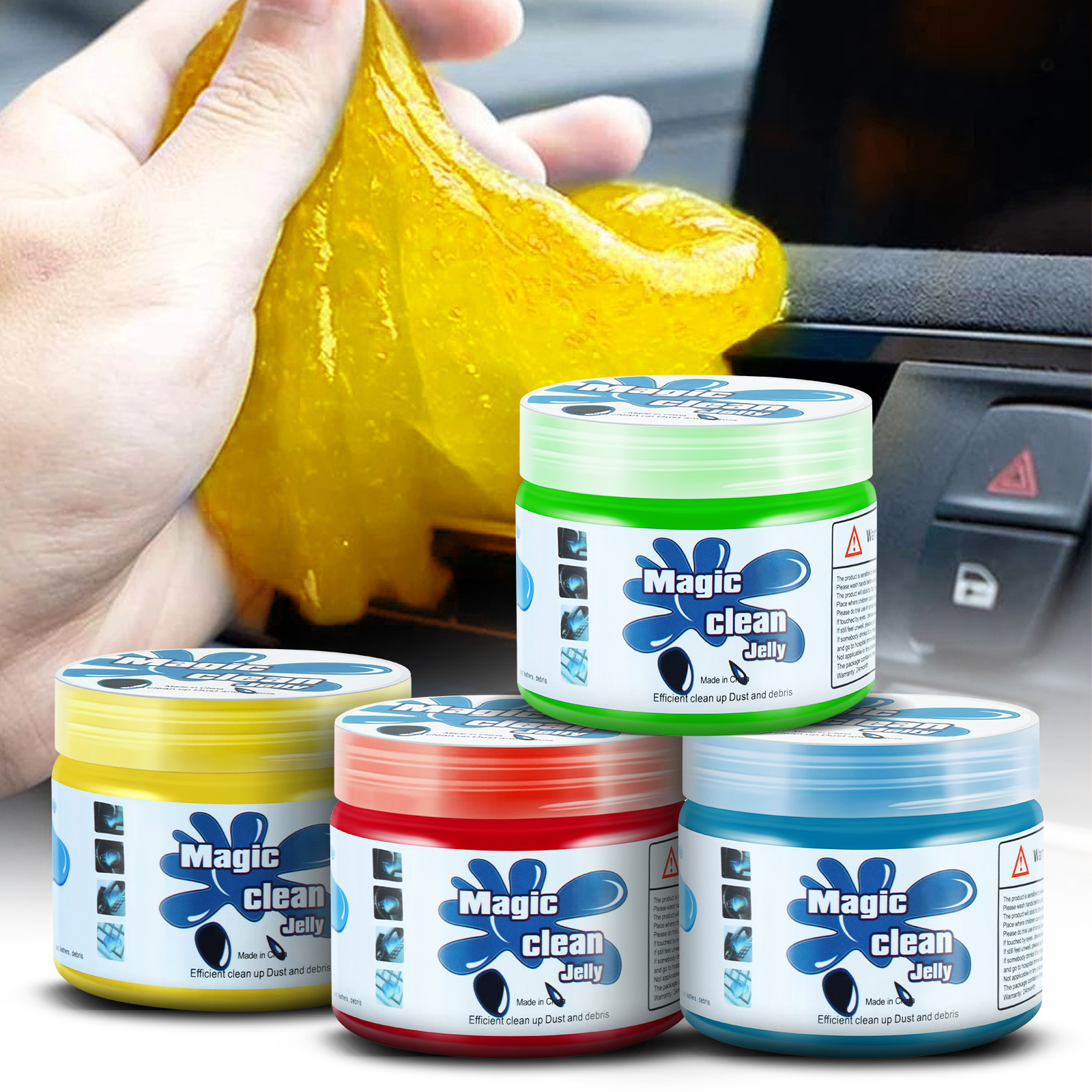 4PCS Cleaning Gel Jelly Multi Purpose Remove Dust Detailing Home Keyboard Laptop