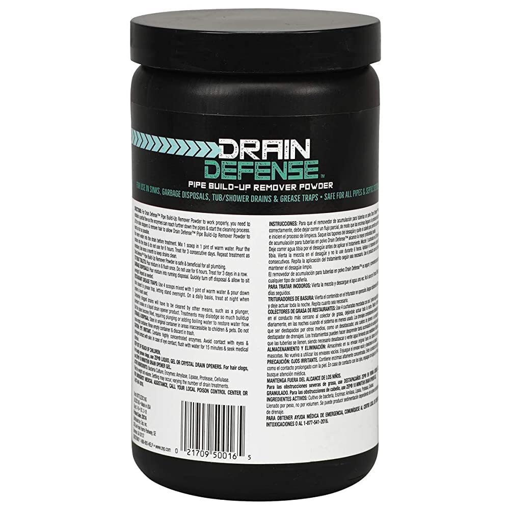 16 White Drain Opener Enzyme Based Formula Prevents Clogs Safe for PVC Septic