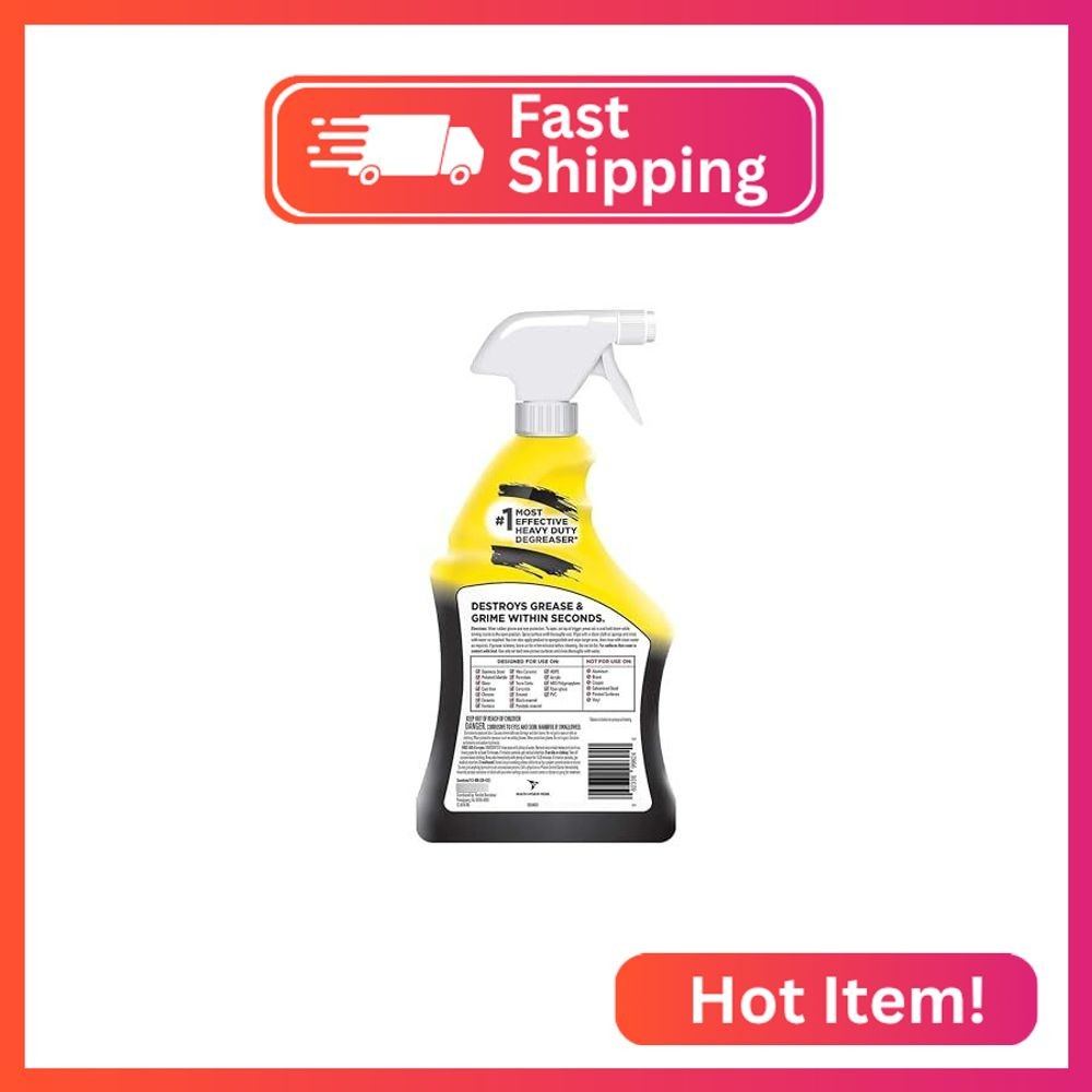 Easy-Off Heavy Duty Degreaser, Removes Grease & Grime, For Kitchen, Garage, Outd