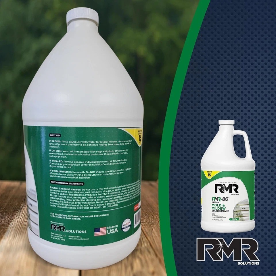 RMR-86 Mold Stain Remover Spray 128 Fl Oz Fast Acting No Scrubbing Needed