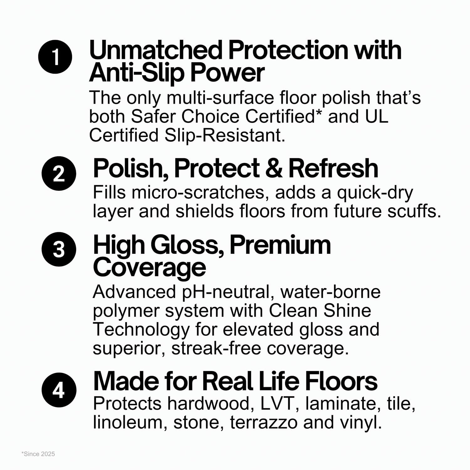 Quick Shine Multi Surface Floor Finish 64oz | Cleaner & Polish to use on Hardwoo