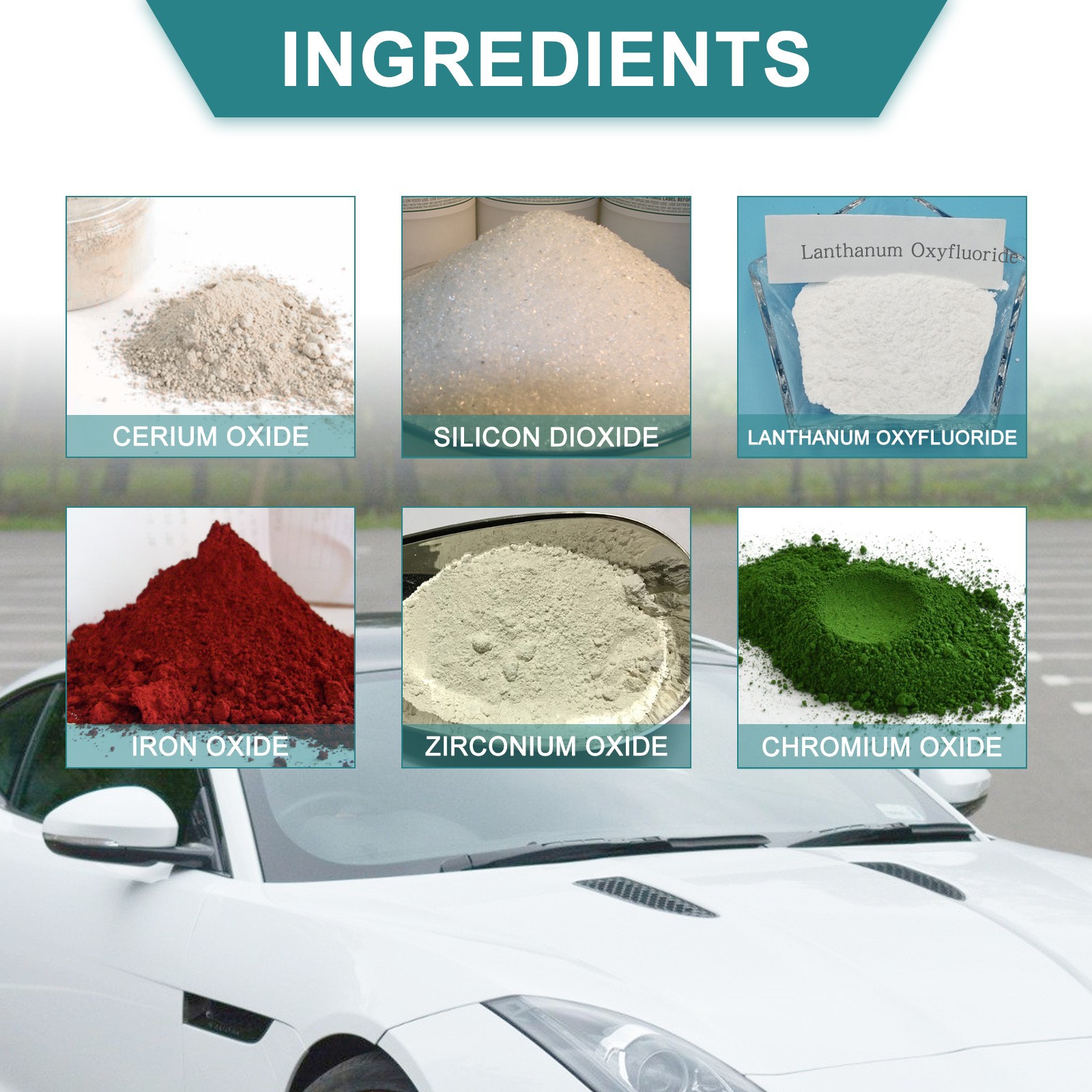 Cerium Oxide Glass Scratch Remover Professional Glass Polishing Compounds USA