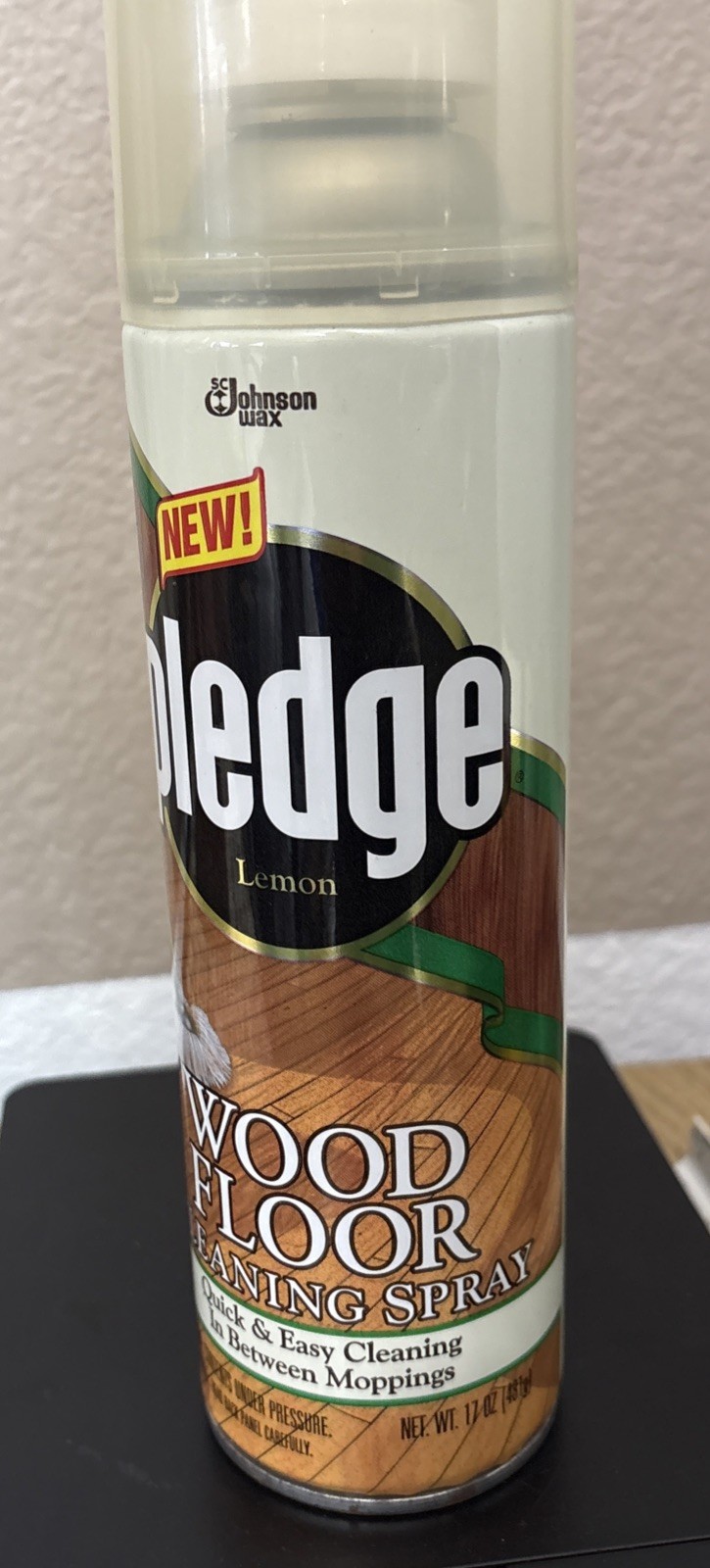 VINTAGE 1998 New Pledge Lemon 17 Oz. Wood Floor Cleaning Spray Discontinued Prop