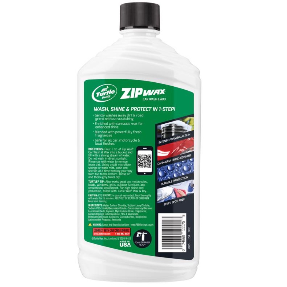 Turtle Wax Zip Wax Car Wash 16 oz
