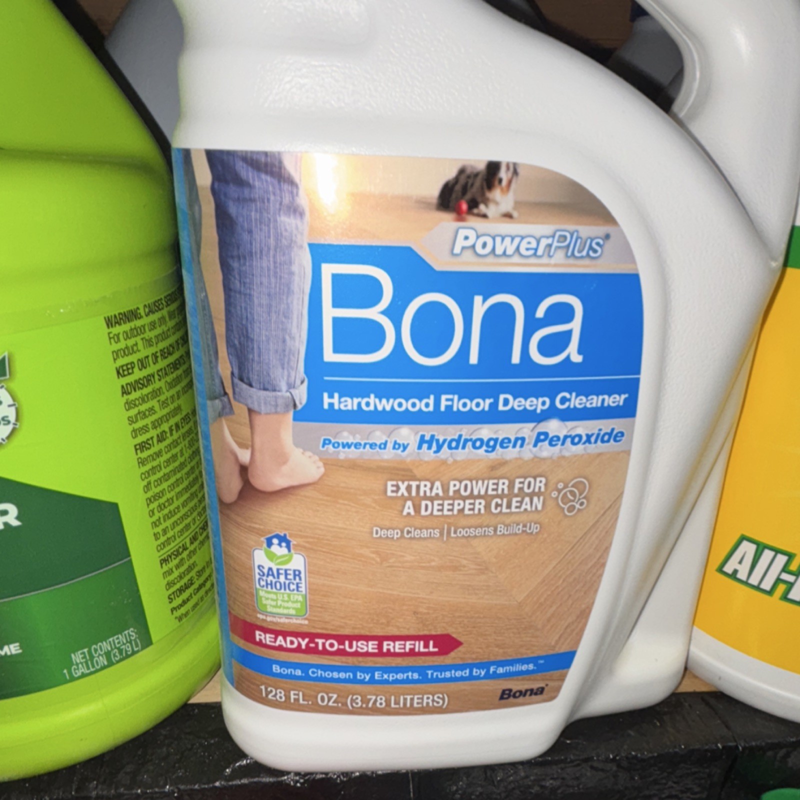 Bona PowerPlus Hardwood Floor Deep Cleaner Ready-to-Use Refill 128 fl oz
