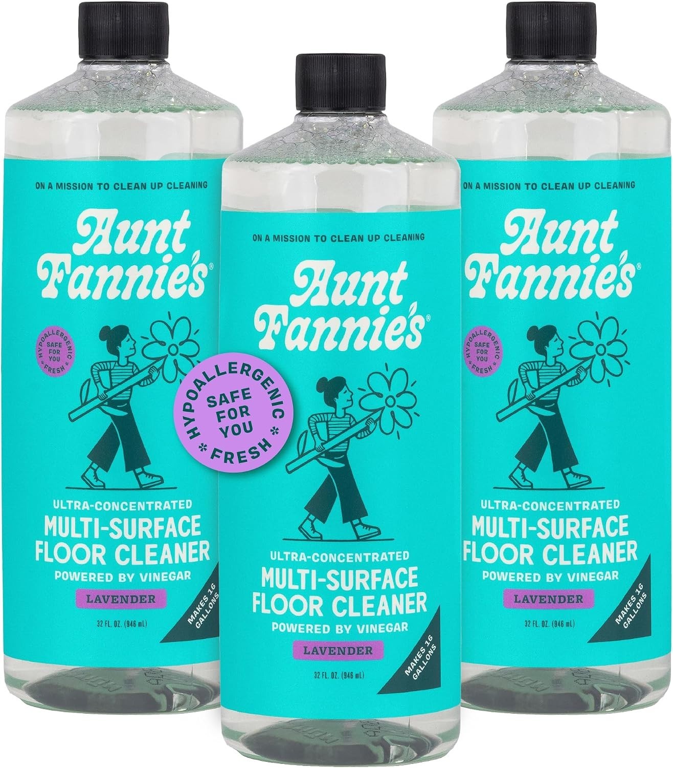 Ultra Concentrated Floor Cleaner Vinegar Wash, Multi-Surface Solution For Mop…