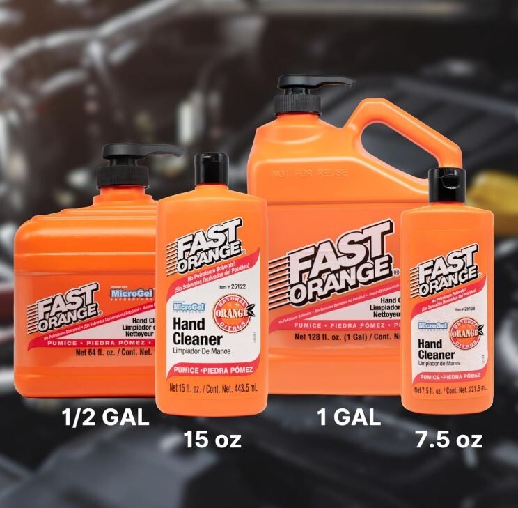 Fast Orange Permatex 25217 Pumice Lotion, Heavy Duty Hand Cleaner 64 Fl Oz-1pk
