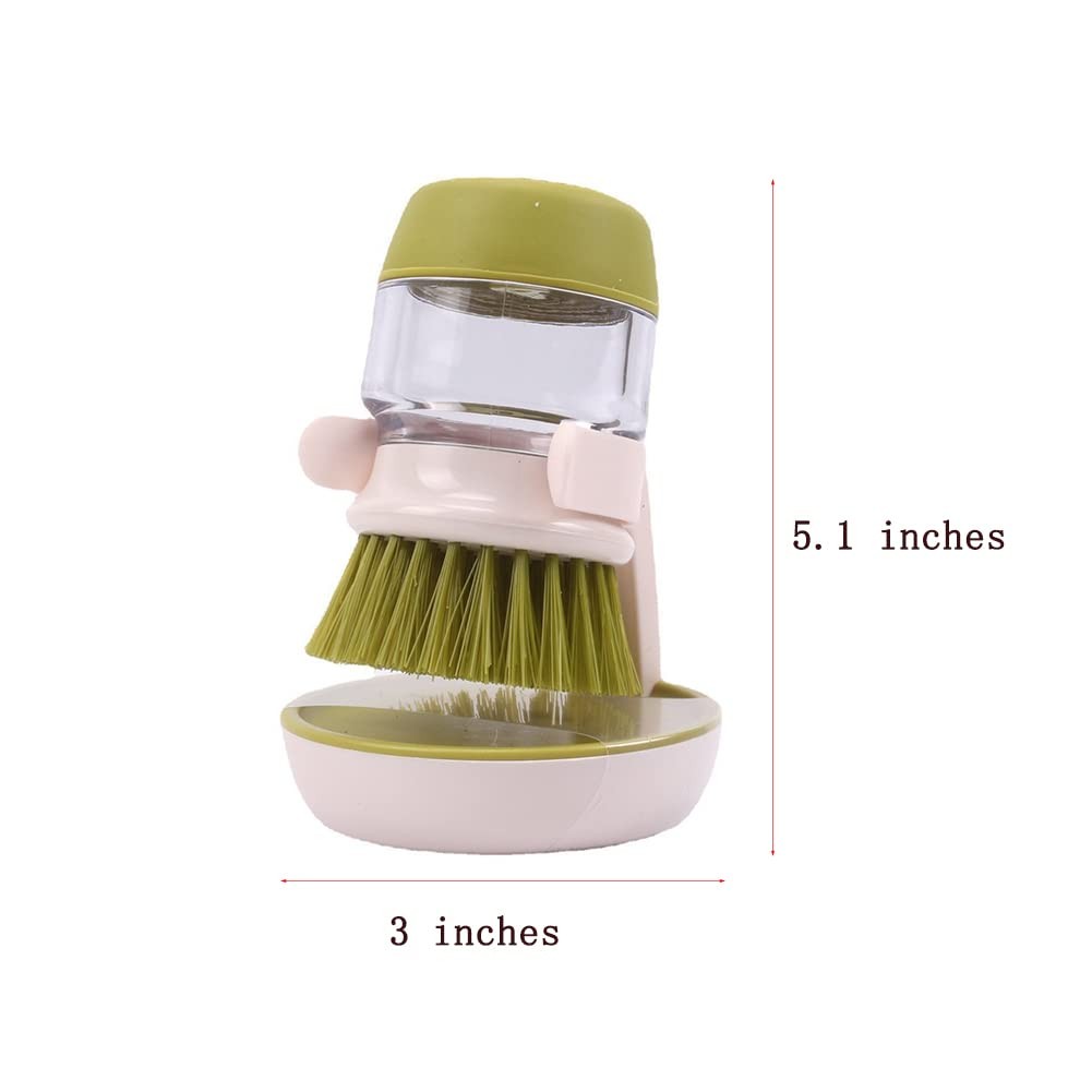 Dish Brush with Soap Dispenser, Dishwashing Kitchen Scrub Brushes Dish Scrubb…