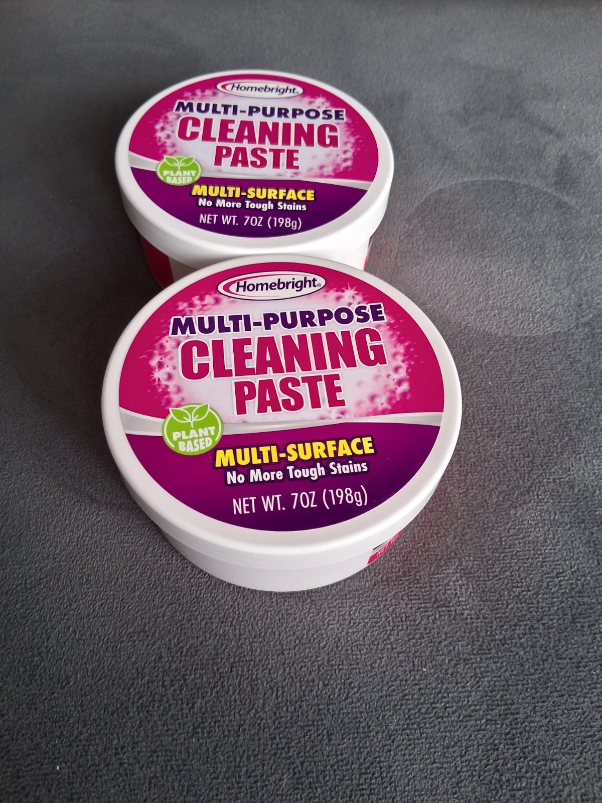Homebright Plant-Based Multi-Purpose Multi-Surface Cleaning Paste 7 oz, 2-Pack