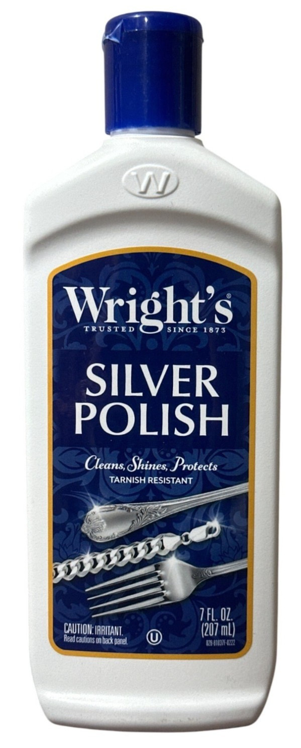 Wrights Silver Polish 7 Fl Oz – Cleans Shines Protects & Tarnish Resistant