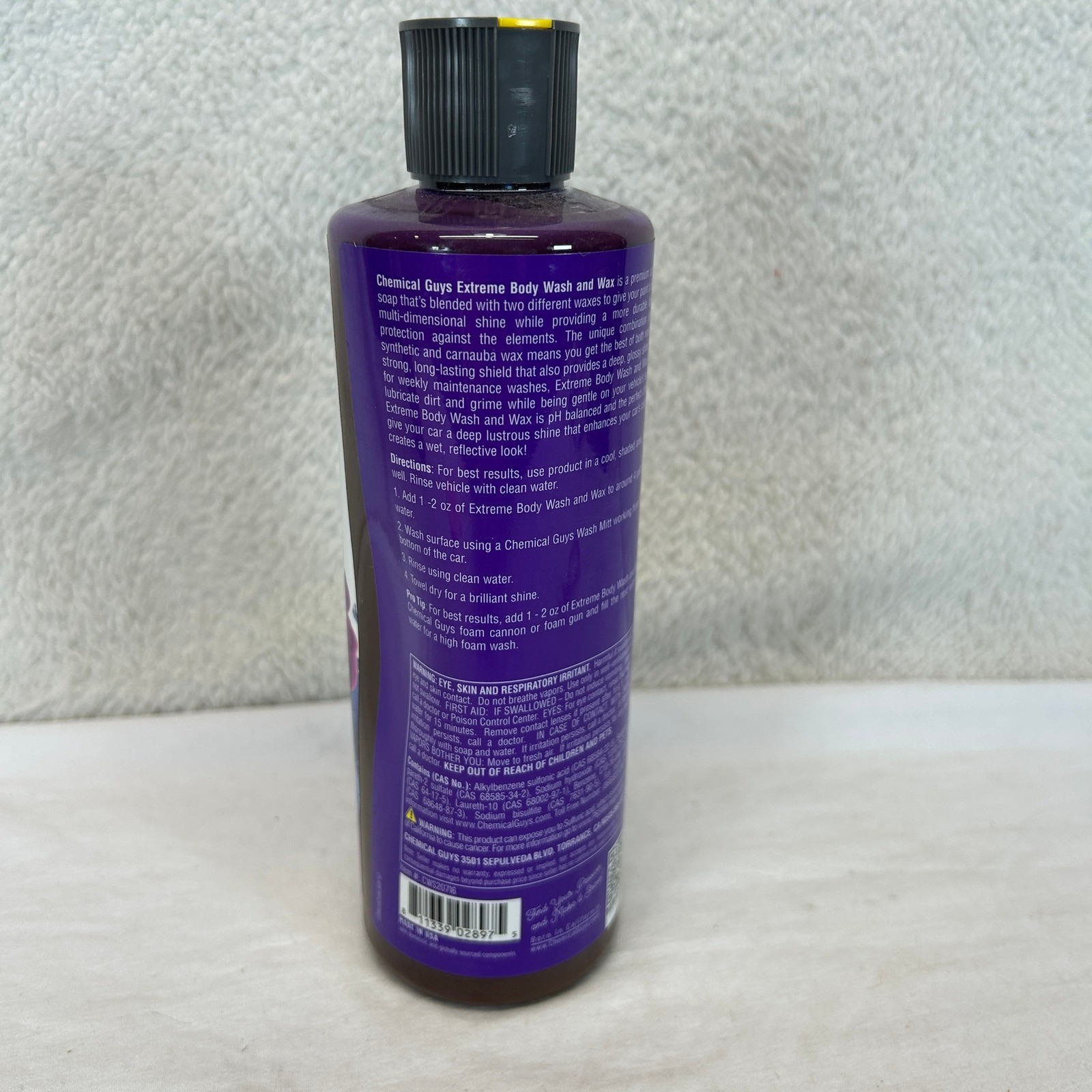 Chemical Guys Extreme Body Wash and Wax 16oz CWS20716 High Gloss 2 Pack New