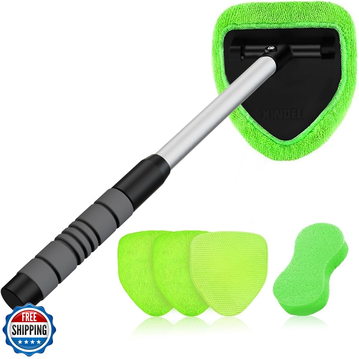 XINDELL Windshield Cleaner Tool – Upgrade Large Head Car InteriorandExterior