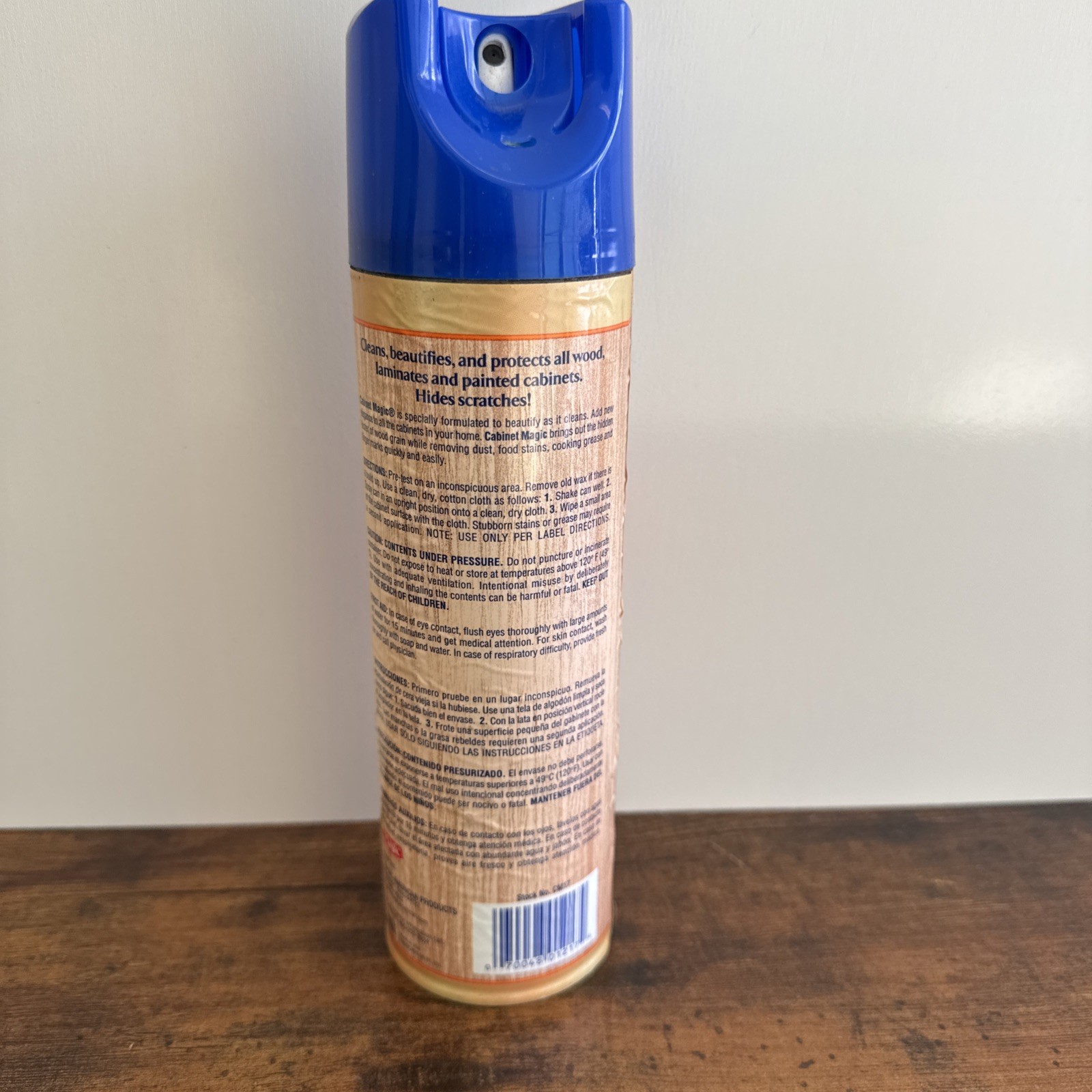 Vintage Original Cabinet Magic Wood Cleaner Polish 17oz Old Stock Restore NEW
