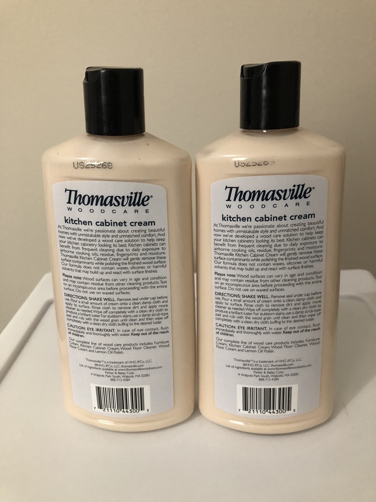 2 Pack – 12oz Thomasville Kitchen Cabinet Cream For Wood Cleans Shines Protects
