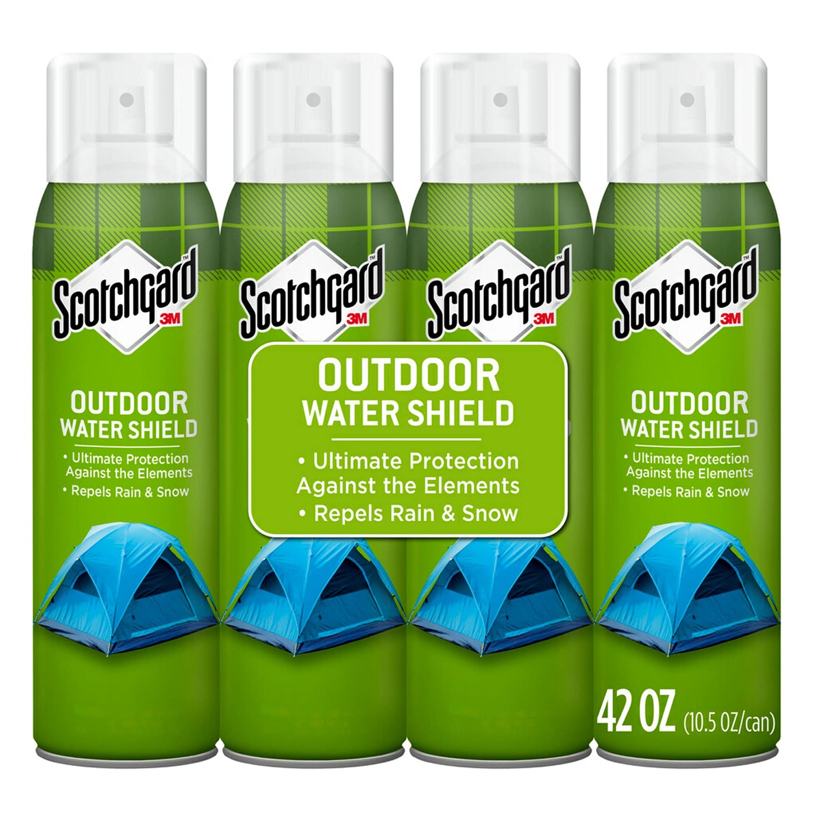 Scotchgard Outdoor and Indoor Water Shield Fabric Spray 42 Ounce (Pack of 4)