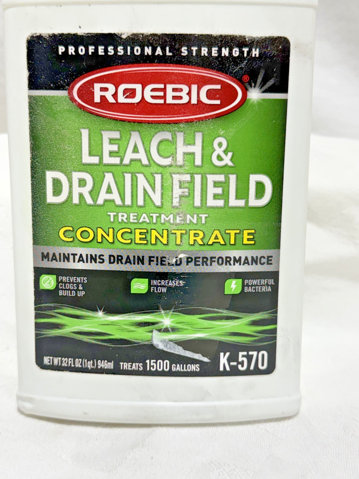 Roebic K-570-Q Biodegradable Leach and Drain Field Treatment Concentrate