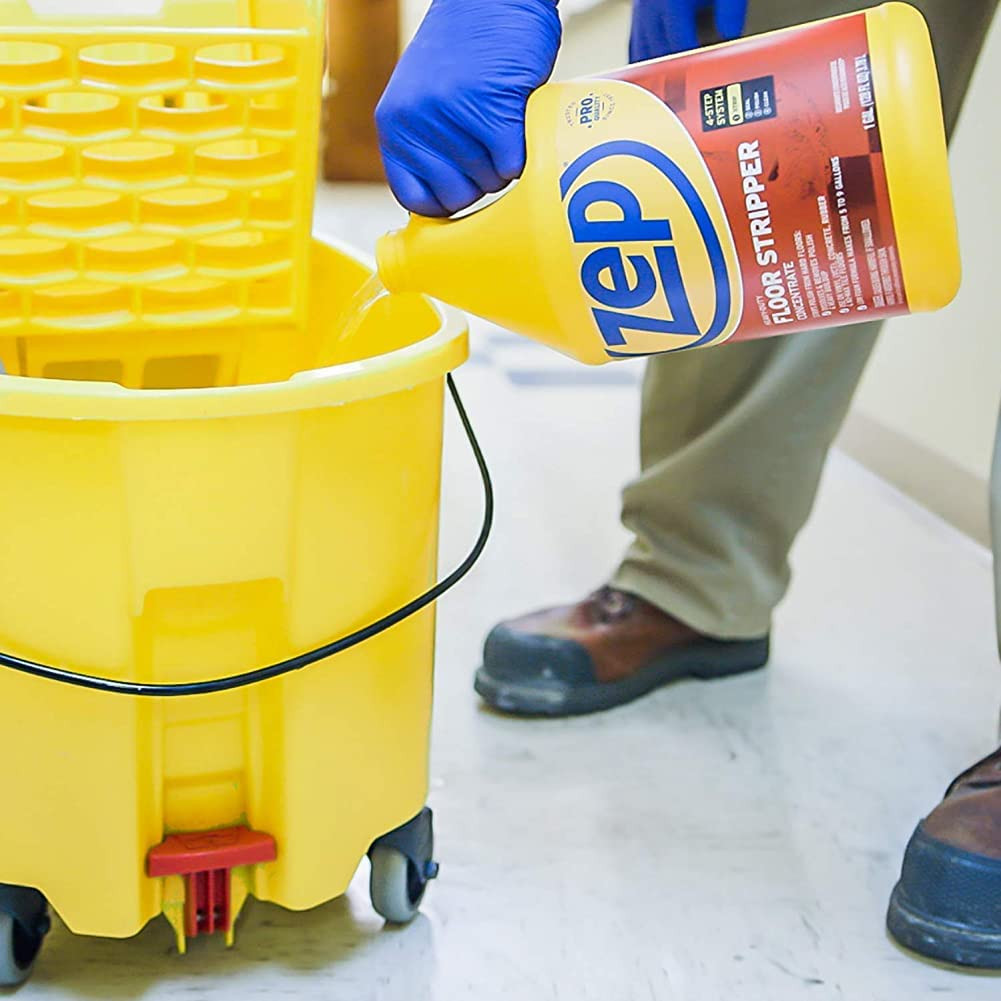 All-In-One Industrial Floor Cleaning Kit – Contains Floor Stripper, Floor Sealer