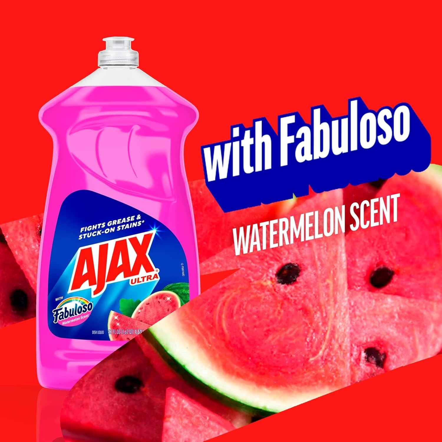 Ajax Ultra Liquid Dish Soap with Fabuloso Lavender Scent, 52 fl oz Bottle