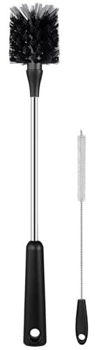 Water Bottle Brush with Straw Cleaner, 15 Inches Stainless Steel Handle Baby …