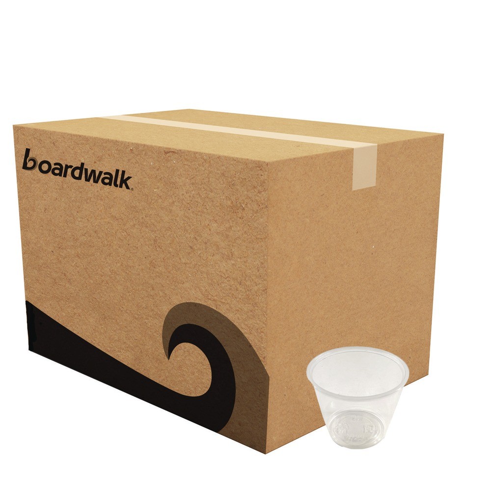 Boardwalk PRTN55TS Plastic Souffle/Portion Cups – Translucent (2500/Carton) New