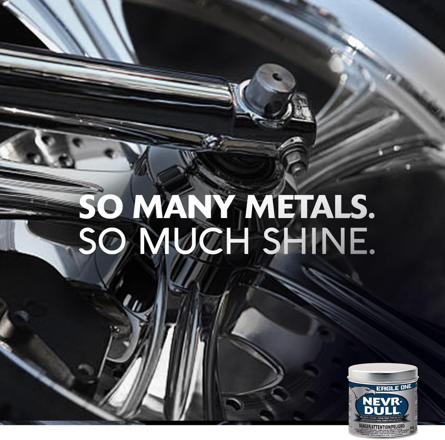 Eagle One Nevr Dull All Metal Wadding Polish 5 Oz Auto Chrome Aluminum Shine